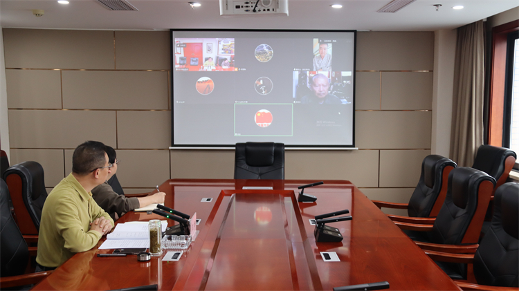 集團公司出席與上海向陽公益基金會、 供銷總社青島公司、國科凱信集團交流合作視頻會